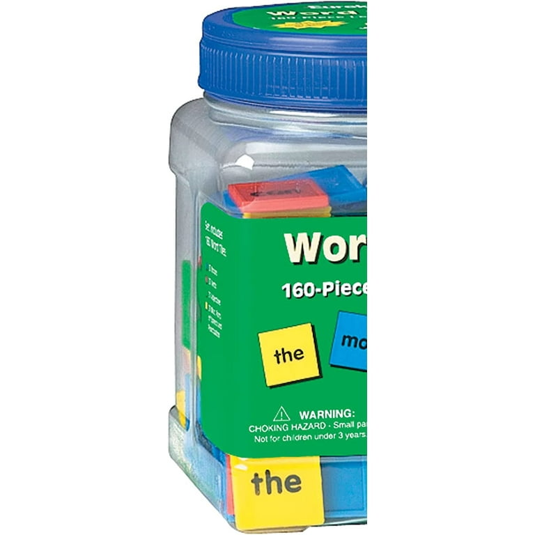 Eureka Educational Tub of Word Tiles Classroom Supplies for Teachers,160 pc