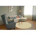 thumbnail image 3 of Garland Rug Medallion Tan Round Indoor Area Rug, 5' x 5', 3 of 6