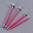 thumbnail image 4 of SUTENG 10pcs Stylus Tools Dotting Indentation Tool Double-Ended Metal Ball Tools for DIY Carbon Transfer Paper Craft Embossing Art, 4 of 5