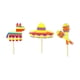 thumbnail image 5 of Advancent Banner Decoraciones para fiestas mexicanas Diseño hueco Fiesta Photo Props Celebración Carnaval Festival Suministros bell 3 juego de 3 campanas 2piezas, 5 of 6