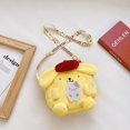 thumbnail image 1 of Bolso de peluche de dibujos animados para niños y niñas, bandolera de hombro, monedero, Kawaii, animé, Cinnamoroll, Kuromi My Melodyhuang Fivean unisex, 1 of 2