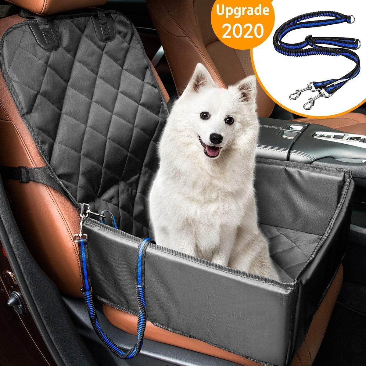 Dog Car Seat For Small Medium Dogs Back Seat Front Seat Dog Seat Waterproof Car Seat Cover Dog Blanket With Extra Dog Seat Belt Seat Cover For Pet Travel