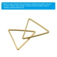 thumbnail image 4 of Uxcell Beading Hoop Earrings, 60Pcs Triangle Hoop Earring for DIY Crafts Jewelry Making(20mm, Gold), 4 of 6