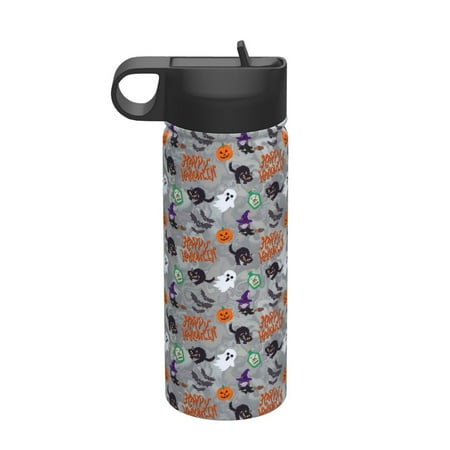 

Susaid Happy Halloween Print 18oz Sports Insulated Kettle Stainless Steel Water Bottle For Running Hiking Cycling Climbing