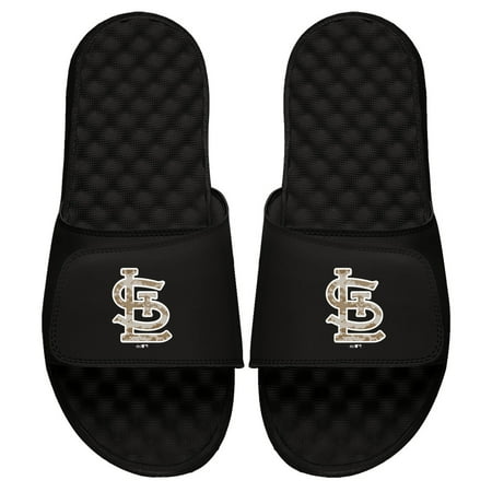 

Men s ISlide Black St. Louis Cardinals Camo Logo Slide Sandals
