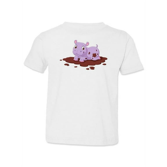 Hippo In The Mud T-Shirt Toddler -Image by Shutterstock,  4 Toddler