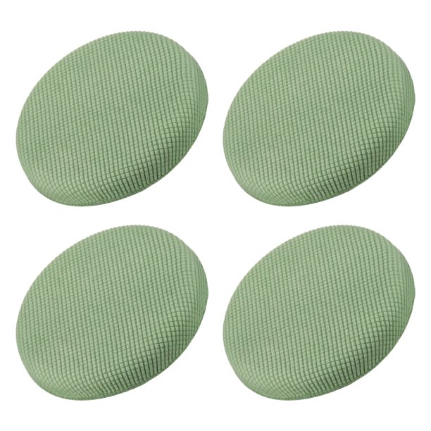 4 piezas Fundas de taburete redondo, Fundas de silla redonda Diámetro 12-14", Cojines de asiento de silla redonda Matcha