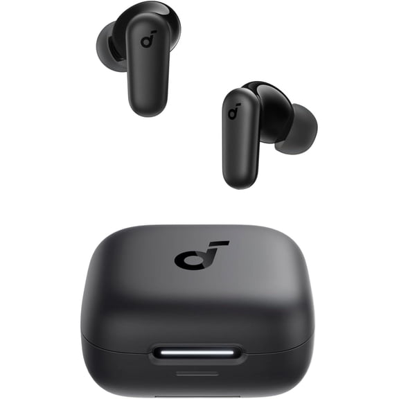 Soundcore P30i Noise Cancelling Earbuds, Smart ANC, Powerful Bass, 45H Playtime, 2-in-1 Case Phone Stand, IP54, Bluetooth 5.4