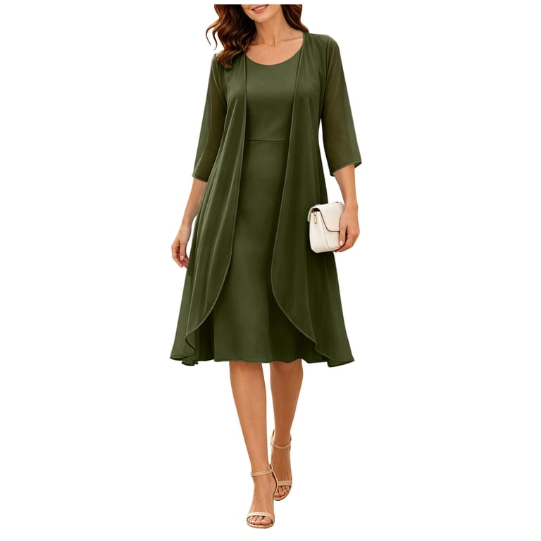 olive green dress with cardigan Light Pink & Olive Green for Fall (Something Delightful)