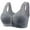 Gray D, variant on Ashirexll Bras for Women Front Closure Wireless No Underwire Comfort Plus Size Bras for Older Women Pink B 48