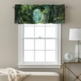 thumbnail image 3 of Spring Forest Valance Curtain for Windows Oil Painting Spring Grass Green Trees Floral Plant Forest Rod Pocket Curtain Valances Short Window Treatments for Kitchen Bathroom Laundry 42 x 18 Inch, 3 of 9