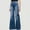Navy, variant on HUPOM Chino Pants For Women Womens Pants Casual High Waist Rise Full Flare-Leg Navy 4XL