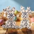 thumbnail image 4 of Decorations Blue and White Porcelain Fabric Rabbit Ornament, Easter Decoration for Holiday Party Table Centerpiece Rkxzt, 4 of 9
