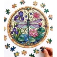 thumbnail image 6 of Beautynvta Acrylic Puzzle Suncatcher Window Hanging, 83 Pieces Sun Catcher Acrylic Puzzles, DIY Suncatchers Puzzles, Home & Garden Decor, 7.4'', (Dragonfly), 6 of 9