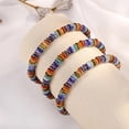thumbnail image 6 of Adjustable Natural Stone Disc Beaded Lightweight Stylish Handmade Hand Chain Jewelry For Everyday Wear, 6 of 8