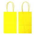 thumbnail image 5 of AZOWA Yellow Gift Bags Mini Yellow Kraft Paper Bags With Handles (4.7 x 2.4 x 6 in, Yellow, 25 Pcs), 5 of 8