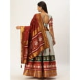 thumbnail image 6 of Parvdi Lehenga Choli for Women Indian Ready to Wear Lehenga Choli Set Ethnic Wear Woven Design Stitched Lehenga & Stitched Blouse Top With Dupatta, 6 of 7