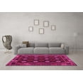 thumbnail image 3 of Ahgly Company Indoor Square Oriental Pink Traditional Area Rugs, 4' Square, 3 of 4