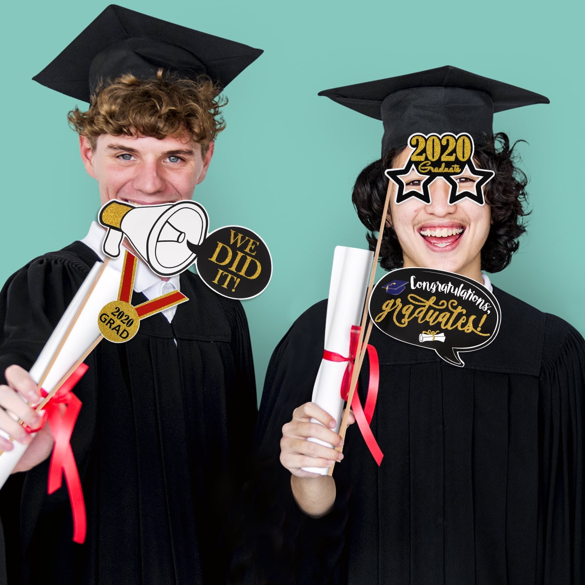 21PCS 2020 Photo Booth Props for Graduation Ceremony Party