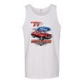 thumbnail image 2 of Wild Bobby, 1977 Ford Motors 77 Mustang Silhouette, Cars and Trucks, Men Graphic Tank Top, White, 3X-Large, 2 of 4