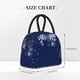 thumbnail image 2 of Fotbe Christmas Blue Bolsa de Almuerzo con Estampado, Lonchera Aislada, Contenedor de Comida Reutilizable Tipo Cooler a Prueba de Fugas, 2 of 6