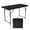 Black, variant on Garvee 48" HDPE Folding Table 400lbs Capacity with Carrying Handle and 3 Heights, Set of 1, Black