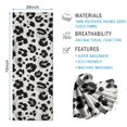 thumbnail image 2 of Black and White Leopard Pattern Hot Yoga Mat Towel Non Slip for Hot Yoga - Quick-Drying Yoga Mat Cover with 4 Corner Pockets with Travel Bag - Hot Yoga Towel Non Slip 74"x26", 2 of 6