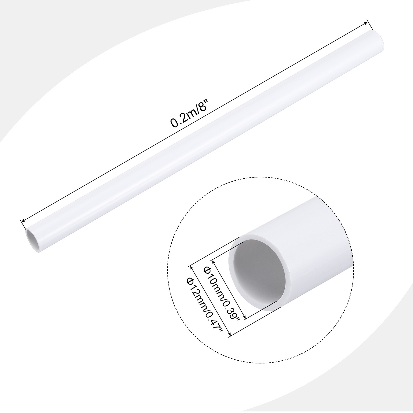 Tuyau PVC Flexible Gaine 10 Mm Intérieur 11 Mm Extérieur - Longueur 9,8 Pieds (~3m) - Pour Câbles Et Fils - Neuf