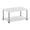 White Oak/Chrome, variant on Espresso/Black Turn-N-Tube 2-Tier Elevated TV Stand with No Tools Assembly