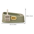 thumbnail image 4 of Weiweiguan 1 Ensemble Toilette pour Chat Semi-Fermée Bac à Sable pour Animaux, 4 of 6