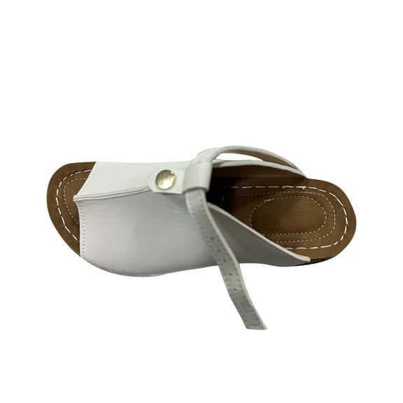 Hopeusnice High Heels Shoes for Women Open Toe Sandals Breathable Non-Slip Trendy PU Materials Summer Shoes Thick-Soled Heel Women's High Heels Shoes Soft Buckle Outdoor Shoes White 40