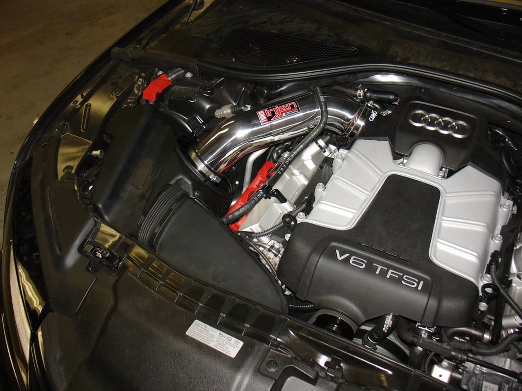 Injen SP3085WB Audi 2012 A7 3.0L TFSI Supercharged Tuned air intake with MR Technology, Air Horn and Super Nano-web Dry filter