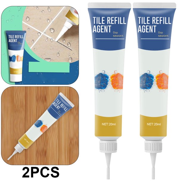 Pegamento Impermeable para Azulejos Porcelana Agente Reparador Huecos Lechada Grieta (20ml)