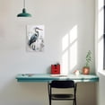 thumbnail image 3 of ZHONGYUTONG Blue Heron Canvas Wall Art Sea Bird Pictures Wall Decor Egret Beach Animal Painting for Bathroom Living Room Decor Framed (28.00" x 42.00"), 3 of 5