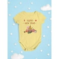 thumbnail image 3 of Happy New Year Kitten W Gifts Bodysuit Infant -Image by Shutterstock,  6 Months, 3 of 4