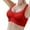 Red, variant on Women Wirefree BraComfort Wireless Bra for Women Supportive Seamless Wrap Design Enhances Shape and All Day Wear L Beige