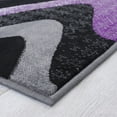 thumbnail image 4 of Allstar Rugs Allstar Modern Distressed Wavy Linear Design Rug Purple 4' 11"x6' 11" 5' x 8', 4 of 5