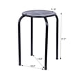 thumbnail image 3 of HOMETRENDS Stackable Metal Stool, 3 of 5