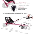 thumbnail image 7 of Wonder Wheels Hover Kart Go Kart Adjustable Seat Attachment for 6.5" Hover-Rider Buggy - Pink, 7 of 7