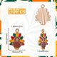 thumbnail image 2 of 1 caja de 30 dijes de pavo para el Día de Acción de Gracias, con temática de animales, de aleación de esmalte, de colores variados, para fiestas, bonitos y pequeños., 2 of 5