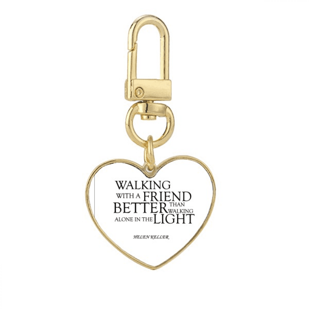 Gold heart keychain deals