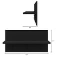 thumbnail image 7 of Nexera Porto Entryway Wall-Mounted Coat Rack, Black, 7 of 7