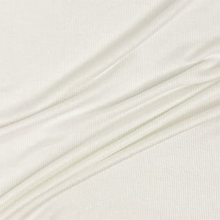 Rib Knit Fabric, Ice Silk Fabric, Ribbed Jersey Stretchy Fabric