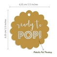 thumbnail image 6 of Inkdotpot 50 Pack Real Silver Foil Paper Tags Ready To Pop Baby Shower Favor Hang Tags, 6 of 7