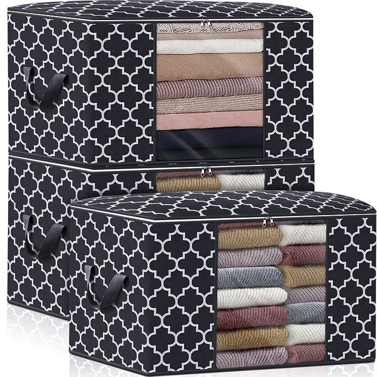 Large Cloths Storage Bags for Bedding, Comforters, Foldable Organizer