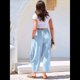 thumbnail image 5 of Pantalones Palazzo Harem Informales Holgados con Cordón para Mujer, para Verano, Playa, Viajes, Vacaciones, con Bolsillos. Azul XXL, 5 of 7