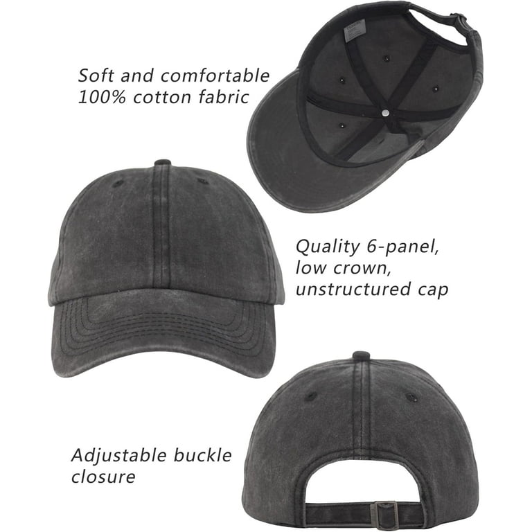 5 Vintage Washed Cotton Baseball Caps Low Profile Unstructured Dad Hat _57.JPG?set_id=8800005007 main image 2