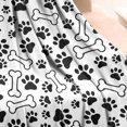 thumbnail image 2 of Pet Paw Print and Bone Blanket,Comfortable Soft Flannel Throw Blanket,All Season,Warm Lightweight Blankets for Sofa Bed Couch Living Room Chair,50"x60"(130x150cm), 2 of 4
