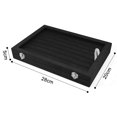 thumbnail image 3 of Velvet Ring Storage Box - Jewelry Holder with Clear Glass Lid Hold Up To Display Box Tray - Rings, Earrings, Pendants & Cufflinks, 3 of 8