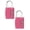 Pink, variant on Combination Lock for Locker, 4 Digit Resettable Password Padlock Zinc Alloy Waterproof Security Gray Lock Gym School Locker Lock with Code for Cabinet
